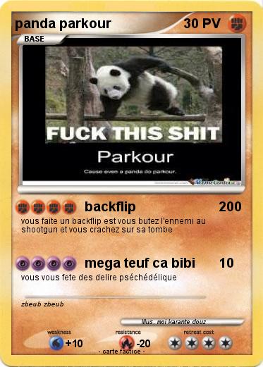 Pokemon panda parkour