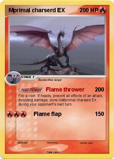 Pokemon Mprimal charserd EX