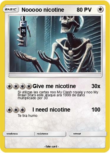 Pokemon Nooooo nicotine