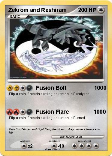 Pokemon Zekrom and Reshiram