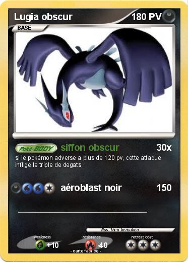 Pokemon Lugia obscur