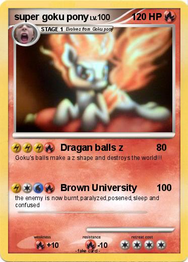 Pokemon super goku pony