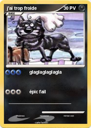 Pokemon j'ai trop froide