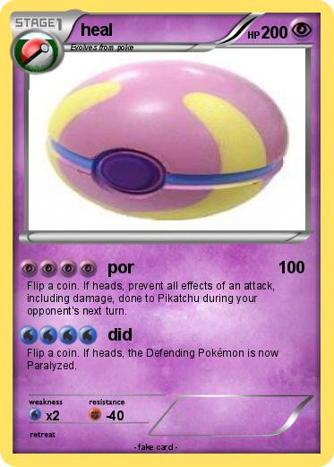 Pokemon heal