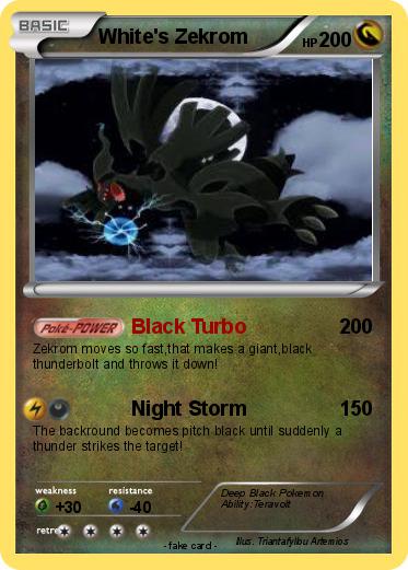Pokemon White's Zekrom