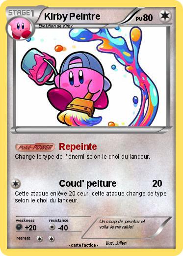 Pokemon Kirby Peintre