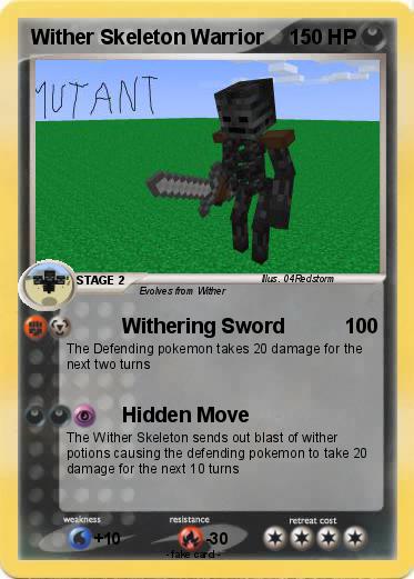 Pokemon Wither Skeleton Warrior