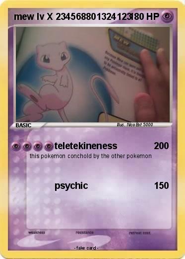 Pokemon mew lv X 234568801324123