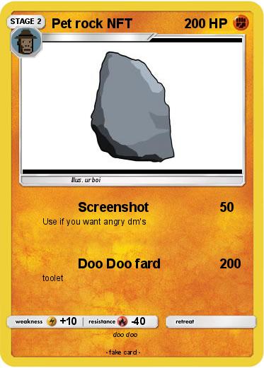 Pokemon Pet rock NFT