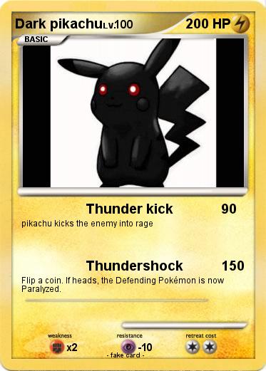 Pokemon Dark pikachu