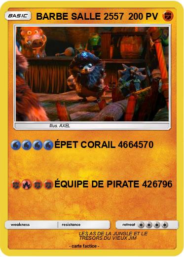 Pokemon BARBE SALLE 2557