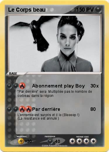 Pokemon Le Corps beau 