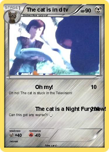 Pokemon The cat is in d tv