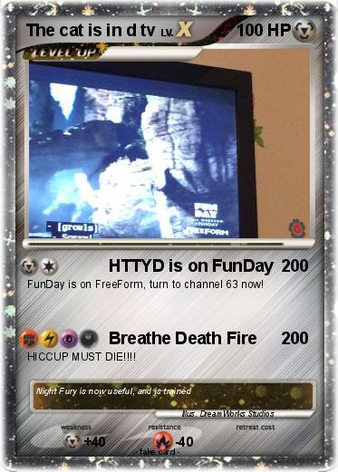 Pokemon The cat is in d tv