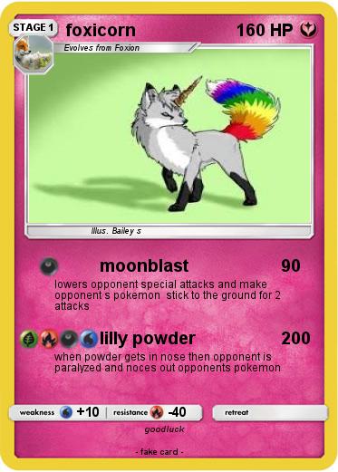Pokemon foxicorn