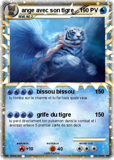 Pokemon ange avec son tigre