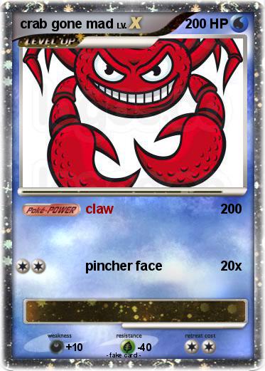 Pokemon crab gone mad