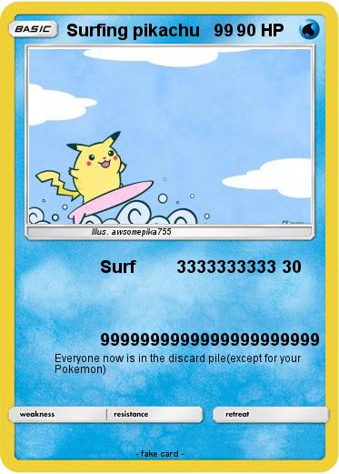 Pokemon Surfing pikachu   99