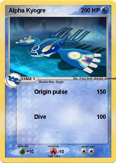 Pokemon Alpha Kyogre