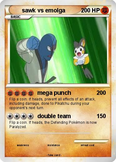 Pokemon sawk vs emolga