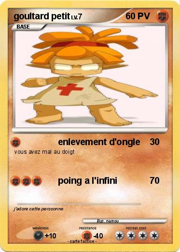 Pokemon goultard petit