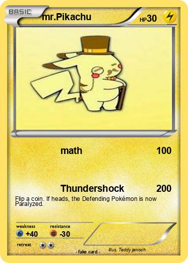 Pokemon mr.Pikachu