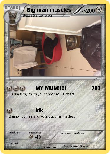 Pokemon Big man muscles