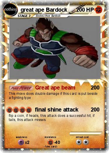 Pokemon great ape Bardock