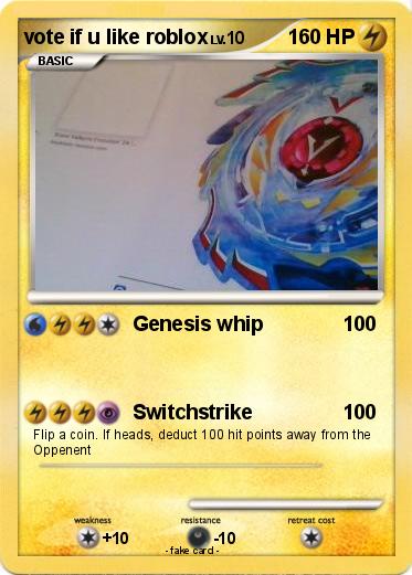 Pokemon vote if u like roblox