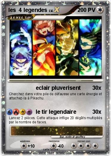 Pokemon les  4 legendes