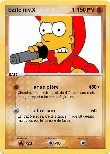 Pokemon barte niv.X                        1