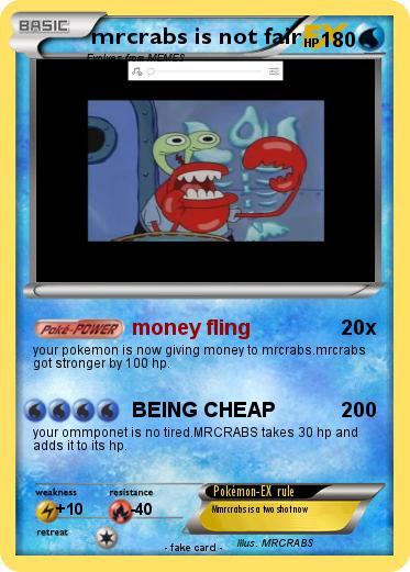 Pokemon mrcrabs is not fair
