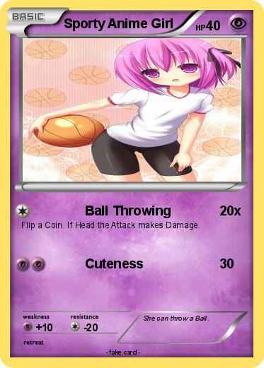 Pokemon Sporty Anime Girl