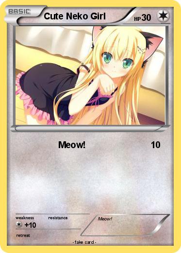 Pokemon Cute Neko Girl