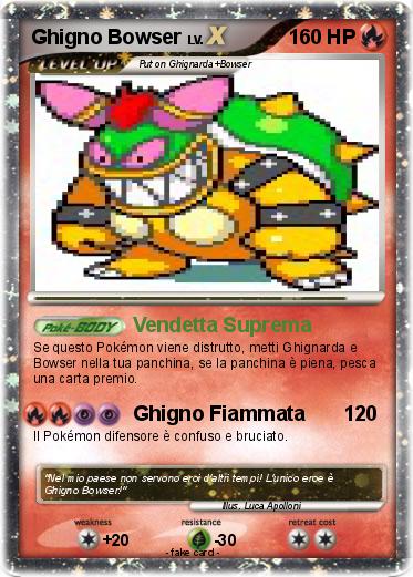 Pokemon Ghigno Bowser