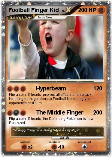 Pokemon Football Finger Kid