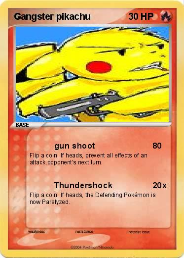 Pokemon Gangster pikachu
