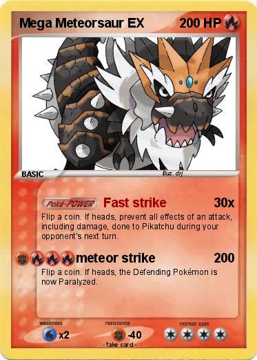 Pokemon Mega Meteorsaur EX