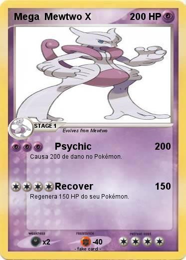Pokemon Mega  Mewtwo X