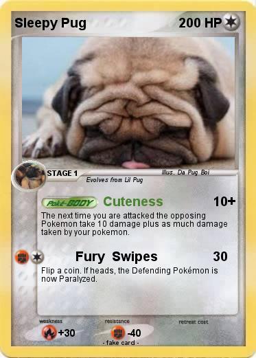 Pokemon Sleepy Pug