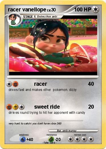 Pokemon racer vanellope