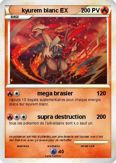 Pokemon kyurem blanc EX