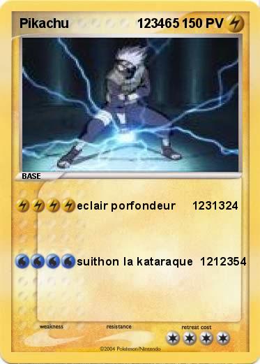 Pokemon Pikachu                   123465