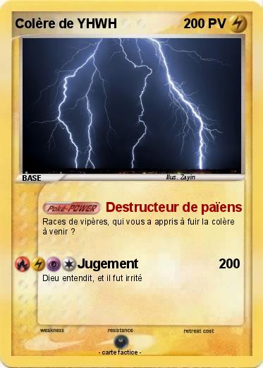 Pokemon Colère de YHWH