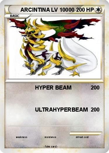 Pokemon ARCINTINA LV 10000