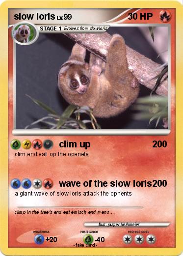 Pokemon slow loris