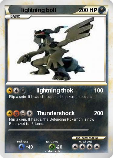 Pokemon lightning bolt