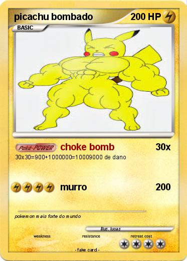 Pokemon picachu bombado