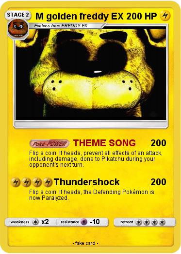 Pokemon M golden freddy EX