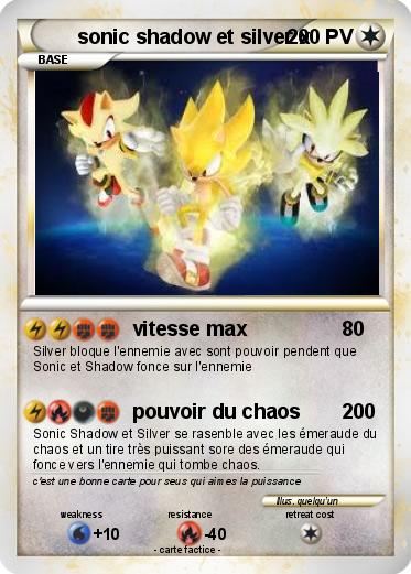 Pokemon sonic shadow et silver x